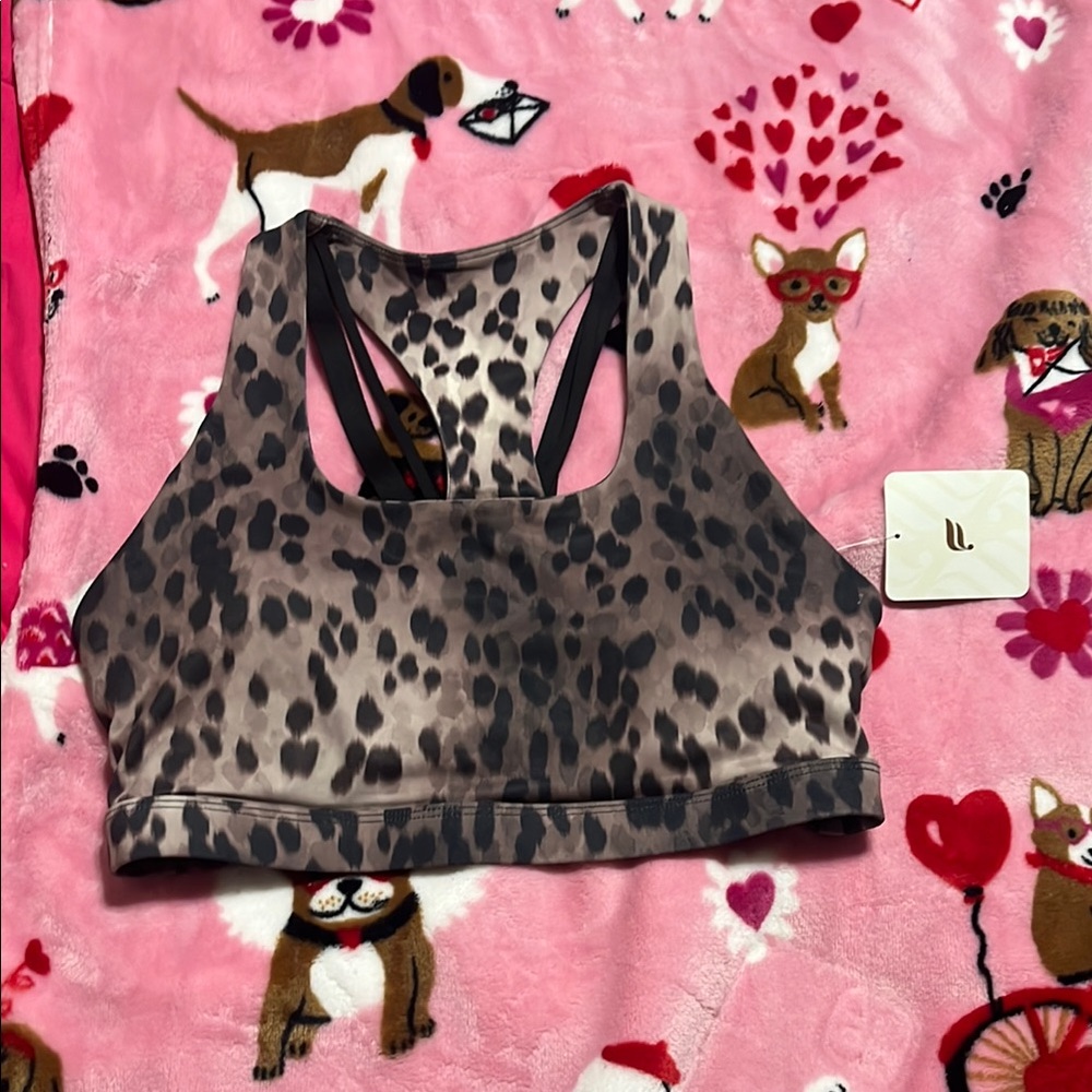 Fabletics Leopard Print Sports Bra